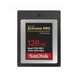 SanDisk Extreme Pro CFexpress Card 128GB, Type B, 1700MB/s Read, 1200MB/s Write