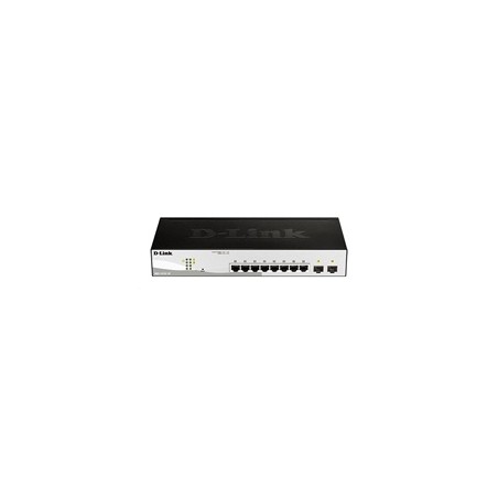 D-Link DGS-1210-10 10-Port Gigabit Smart+ Switch, 8x GbE, 2x SFP, fanless