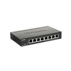 D-Link DGS-1100-08PV2 8-port Gigabit Smart Managed PoE switch, PoE budget 64W, fanless