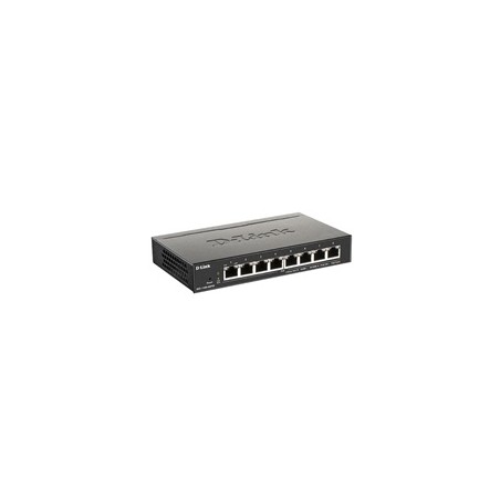D-Link DGS-1100-08PV2 8-port Gigabit Smart Managed PoE switch, PoE budget 64W, fanless