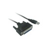 PREMIUMCORD Kabel USB printer kabel, USB na paralelní port