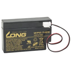 Long 12V 0,7Ah olověný akumulátor JST