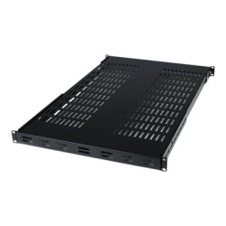 StarTech.com 1U Adjustable Vented Server Rack Mount Shelf - 175lbs - 19.5 to 38in Deep Universal Tray for 19" AV/ Network