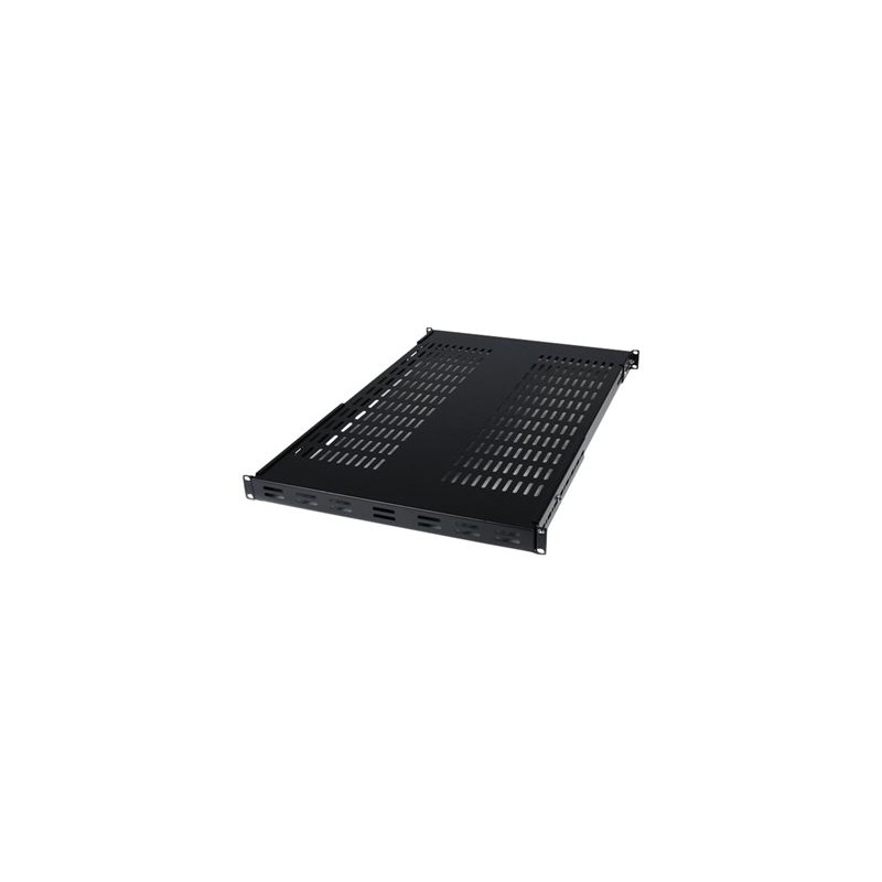 StarTech.com 1U Adjustable Vented Server Rack Mount Shelf - 175lbs - 19.5 to 38in Deep Universal Tray for 19" AV/ Network