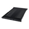 StarTech.com 1U Adjustable Vented Server Rack Mount Shelf - 175lbs - 19.5 to 38in Deep Universal Tray for 19" AV/ Network