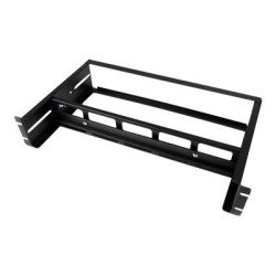 StarTech.com 2U DIN Rail Kit for Standard 19" Rack - Adjustable Depth Rackmount DIN Rail with Top Hat, Mini, G Rails