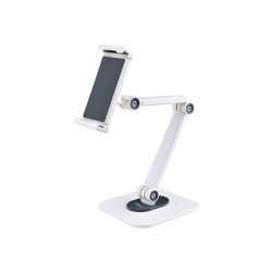 StarTech.com Adjustable Tablet Stand for Desk, Desk/Wall Mountable, Supports Up to 2.2lb, Universal Tablet Stand Holder for