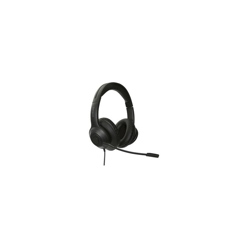 Targus AEH102GL - Náhlavní souprava - náhlavní - upravitelná - kabelové - USB-A - izolace zvuku - černá