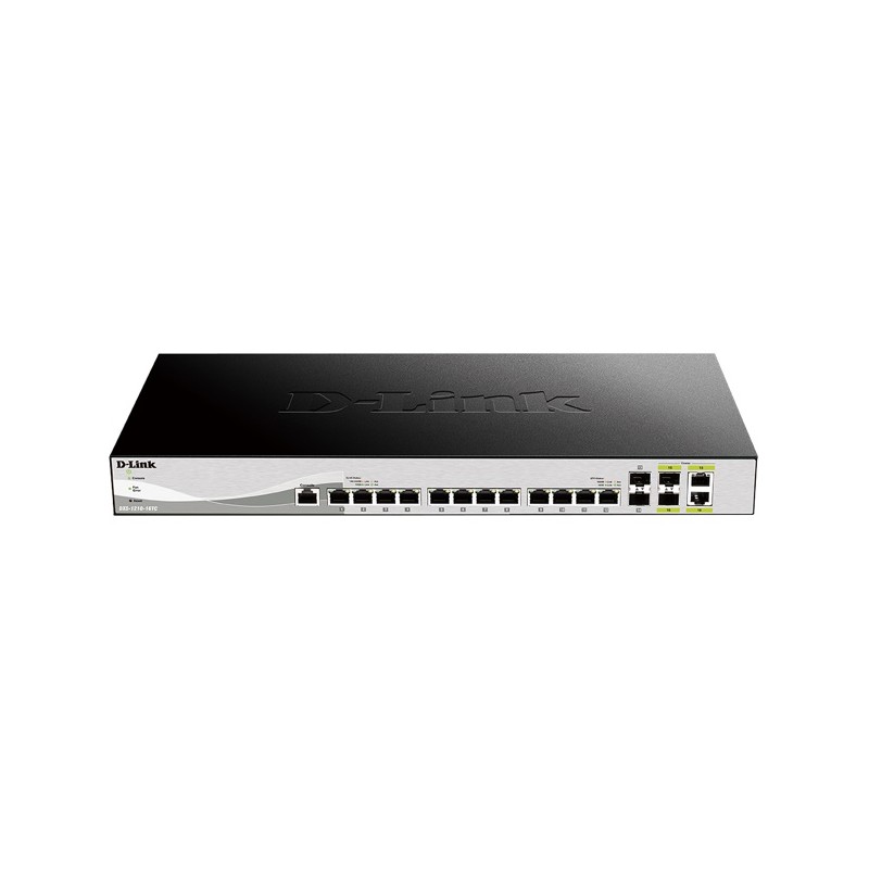 D-Link DXS-1210-16TC Smart Managed Switch, 12x 10G, 2x SFP+ & 2x Combo 10GBase-T/SFP+ ports