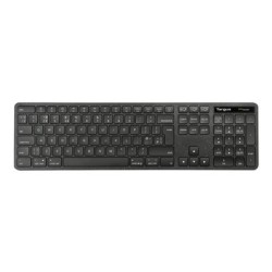 Targus EcoSmart - Klávesnice - full size - antibakteriální - bezdrátový - Bluetooth 5.0, 2.4 GHz - AZERTY - francouzská - černá