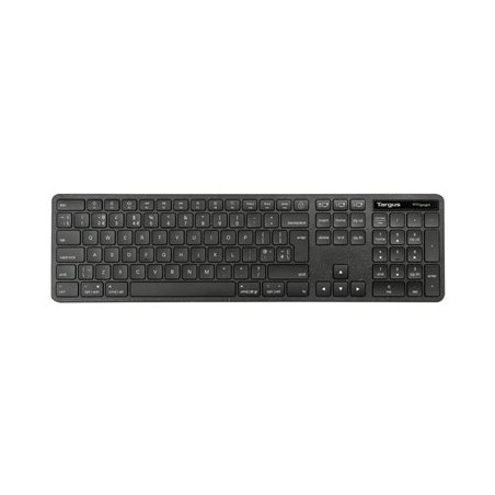Targus EcoSmart - Klávesnice - full size - antibakteriální - bezdrátový - Bluetooth 5.0, 2.4 GHz - AZERTY - francouzská - černá
