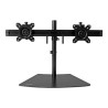StarTech.com Dual Monitor Mount - Supports Monitors 12" to 24" - Adjustable - VESA Monitor Stand for Desk - Low Profile Base