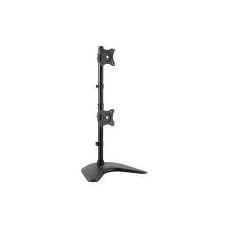 StarTech.com Vertical Dual Monitor Stand - Supports Monitors 13" to 27" - Adjustable - Computer Monitor Stand for Double