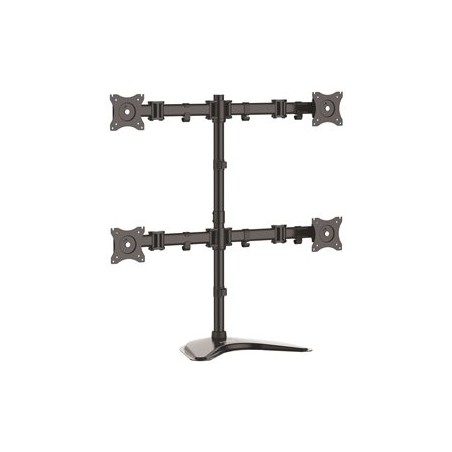 StarTech.com Quad Monitor Stand - Articulating - Supports Monitors 13" to 27" - Adjustable VESA Four Monitor Stand for 4 Screen