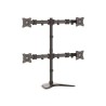 StarTech.com Quad Monitor Stand - Articulating - Supports Monitors 13" to 27" - Adjustable VESA Four Monitor Stand for 4 Screen