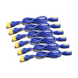 APC AP8000 - Elektrický kabel - power IEC 60320 C13 do IEC 60320 C14 - 10 A - 1.83 m - modrá - celý svět - pro P/N: