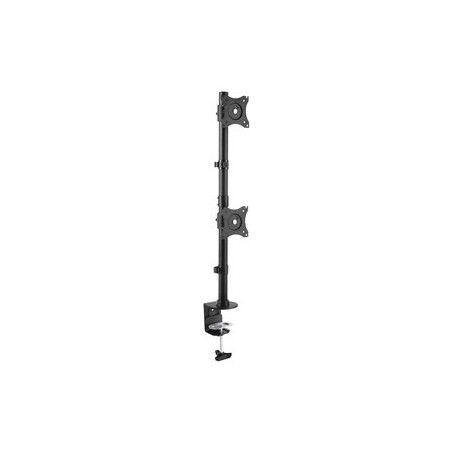 StarTech.com Vertical Desk Mount Dual Monitor Arm - For Monitors 13" to 27" - Adjustable - Desk Clamp / Grommet-Hole Mount