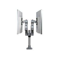 StarTech.com Desk Mount Dual Monitor Arm, Premium Articulating Monitor Arm, up to 27" VESA Mount Displays, Height Adjustable