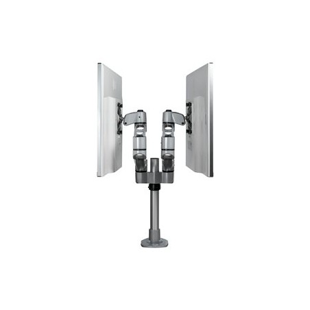 StarTech.com Desk Mount Dual Monitor Arm, Premium Articulating Monitor Arm, up to 27" VESA Mount Displays, Height Adjustable