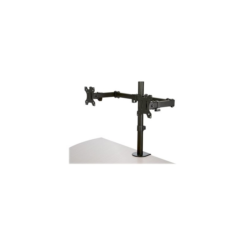 StarTech.com Desk Mount Dual Monitor Arm, Desk Clamp / Grommet VESA Monitor Mount for up to 32 inch Displays, Ergonomic