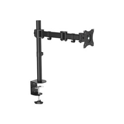 StarTech.com Desk Mount Monitor Arm for up to 34" VESA Compatible Displays, Articulating Pole Mount with Single Monitor Arm