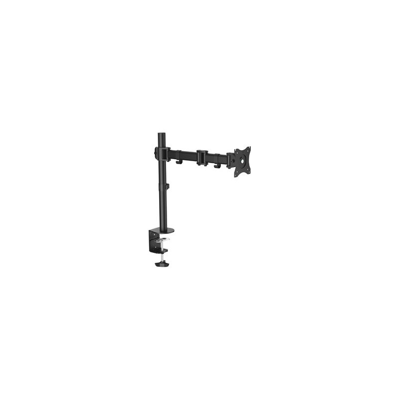 StarTech.com Desk Mount Monitor Arm for up to 34" VESA Compatible Displays, Articulating Pole Mount with Single Monitor Arm