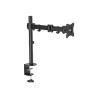 StarTech.com Desk Mount Monitor Arm for up to 34" VESA Compatible Displays, Articulating Pole Mount with Single Monitor Arm