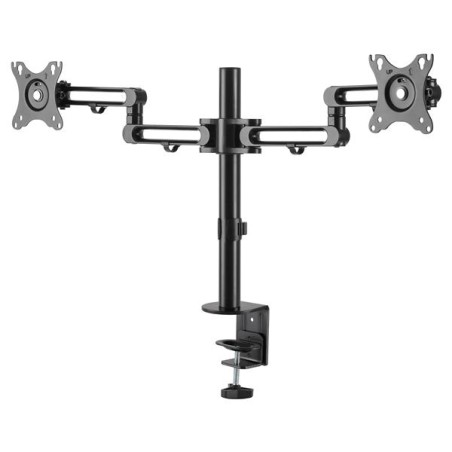 StarTech.com Desk Mount Dual Monitor Arm, Desk Clamp VESA Compatible Monitor Mount for up to 32 inch Displays, Ergonomic