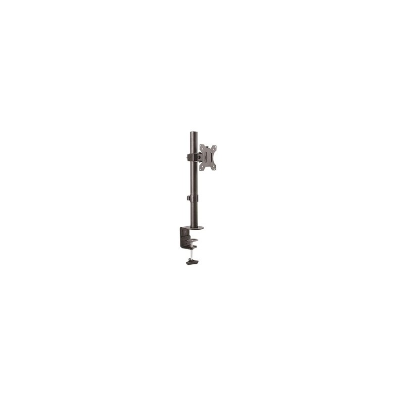 StarTech.com Single Monitor Desk Mount, Single Screen Heavy Duty Pole Mount for up to 8kg VESA Compatible Displays, Ergonomic