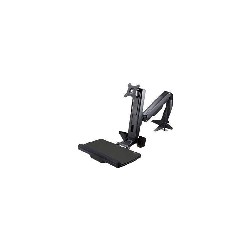 StarTech.com Sit Stand Monitor Arm, Desk Mount Adjustable Sit-Stand Workstation Arm for Single 34" VESA Mount Display