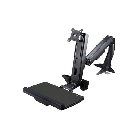 StarTech.com Sit Stand Monitor Arm, Desk Mount Adjustable Sit-Stand Workstation Arm for Single 34" VESA Mount Display