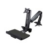 StarTech.com Sit Stand Monitor Arm, Desk Mount Adjustable Sit-Stand Workstation Arm for Single 34" VESA Mount Display