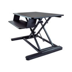 StarTech.com Sit Stand Desk Converter with Keyboard Tray, Large 35" x 21" Surface, Height Adjustable Ergonomic Desktop/Tabletop