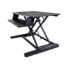 StarTech.com Sit Stand Desk Converter with Keyboard Tray, Large 35" x 21" Surface, Height Adjustable Ergonomic Desktop/Tabletop