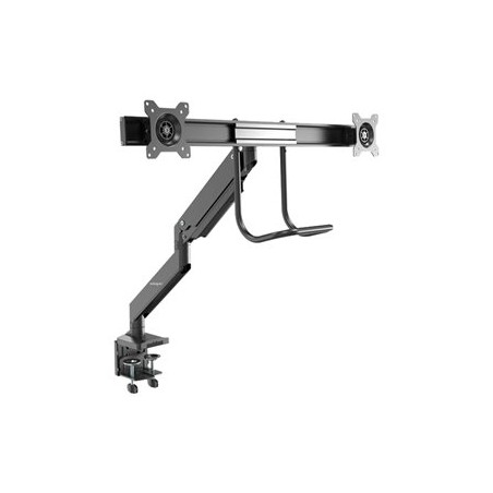 StarTech.com Desk Mount Dual Monitor Arm, Ergonomic Dual Monitor VESA Mount for 32" 17.6lbs (8kg) Displays, Crossbar Handle for