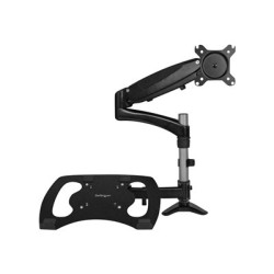 StarTech.com Laptop Monitor Stand - Computer Monitor Stand - Full Motion Articulating - VESA Mount Monitor Desk Mount