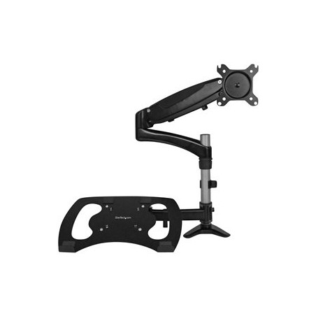 StarTech.com Laptop Monitor Stand - Computer Monitor Stand - Full Motion Articulating - VESA Mount Monitor Desk Mount