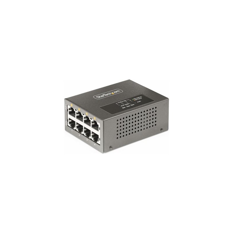 StarTech.com 4-Port Multi-Gigabit PoE++ Injector, 5/2.5G Ethernet (NBASE-T), PoE/PoE+/PoE++ (802.3af/802.3at/802.3bt), 160Watts