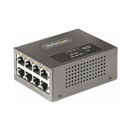StarTech.com 4-Port Multi-Gigabit PoE++ Injector, 5/2.5G Ethernet (NBASE-T), PoE/PoE+/PoE++ (802.3af/802.3at/802.3bt), 160Watts