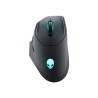 Alienware AW620M - Myš - pravák - optický - 7 tlačítka - kabelové, bezdrátový - USB, 2.4 GHz - Dark Side of the Moon