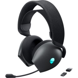 Alienware Tri-Mode Wireless Gaming Headset AW725H - Náhlavní souprava - plná velikost - Bluetooth / 2,4 GHz radiová frekvence