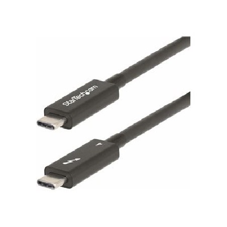 StarTech.com 6ft (2m) Active Thunderbolt 4 Cable, 40Gbps, 100W PD, 4K/8K, Intel Certified, Compatible w/Thunderbolt 3/USB