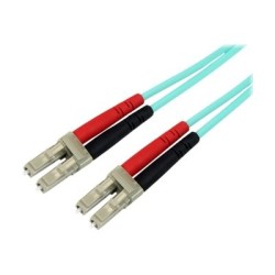 StarTech.com 2m Fiber Optic Cable - 10 Gb Aqua - Multimode Duplex 50/125 - LSZH - LC/LC - OM3 - LC to LC Fiber Patch Cable