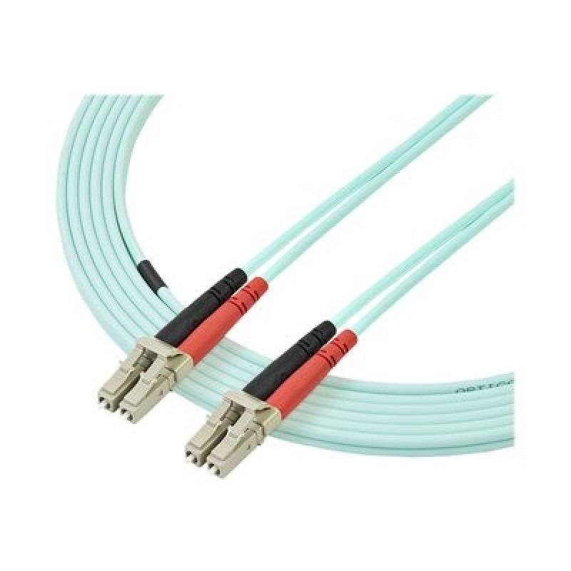 StarTech.com 3m Fiber Optic Cable - 10 Gb Aqua - Multimode Duplex 50/125 - LSZH - LC/LC - OM3 - LC to LC Fiber Patch Cable