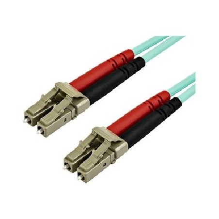 StarTech.com 7m OM3 LC to LC Multimode Duplex Fiber Optic Patch Cable - Aqua - 50/125 - LSZH Fiber Optic Cable - 10Gb