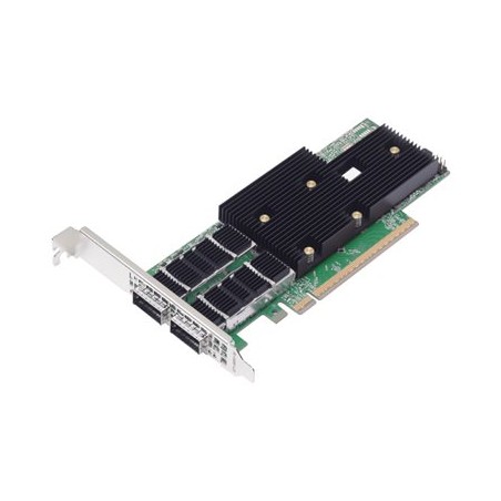 Broadcom P2200G - Síťový adaptér - PCIe 5.0 x16 nízký profil - 400 Gigabit QSFP112 x 2