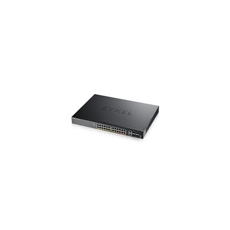 Zyxel XGS2220-30HP, L3 Access Switch, 400W PoE, 16xPoE+/10xPoE++, 24x1G RJ45 2x10mG RJ45, 4x10G SFP+ Uplink, incl. 1 yr