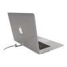 Compulocks Blade Universal Lock Slot Adapter with Keyed Cable Lock - Sada pro bezpečnost systému - stříbrná