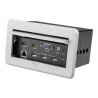 StarTech.com Conference Table Connectivity Pop up Box with AV and Data Ports - HDMI, VGA, DisplayPort to 4K HDMI Output
