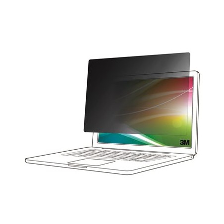 3M Bright Screen Privacy Filter - Filtr pro zvýšení soukromí k notebooku - odstranitelné - sklopným - 12.5" - černá